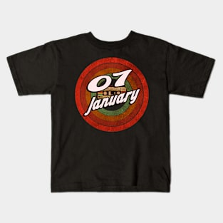 07 January Kids T-Shirt